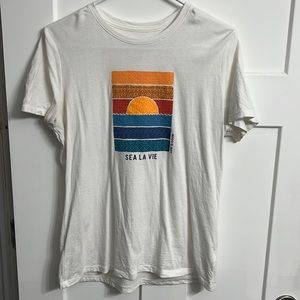 Womens Life Is Good, Sea La Vie shirt, M